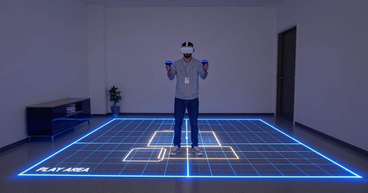 Площадь помещения для Quest 2, Quest 3